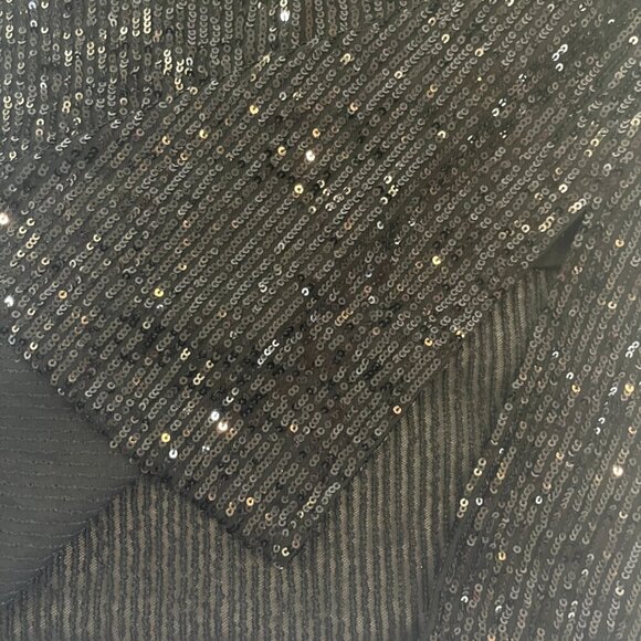 CeCe. Short black sequined dress for women. Size S. Made in China. - Picture 7 of 7